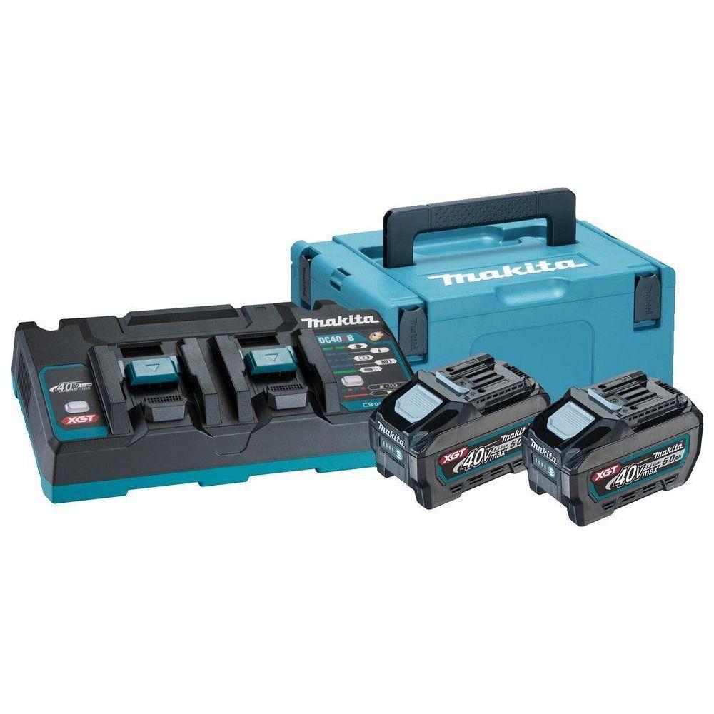 Makita 191U13-9 40V Power Source Kit / Battery & Charger Set with Makpac Case XGT 5.0Ah - KHM Megatools Corp. Makita 191U13-9 40V Power Source Kit / Battery & Charger Set with Makpac Case XGT 5.0Ah - KHM Megatools Corp.